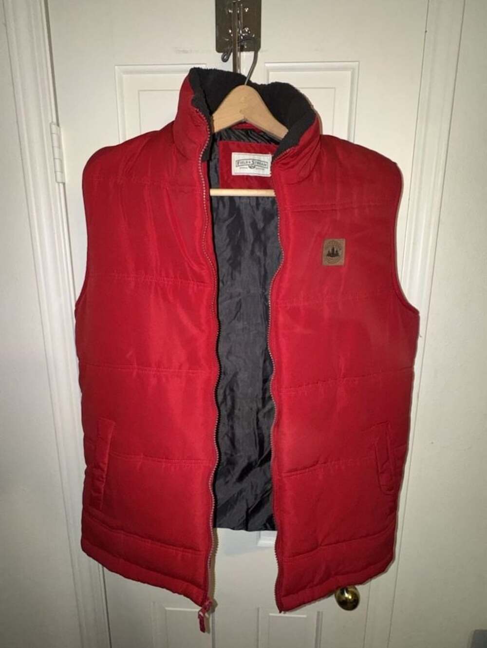 Field & Stream Red Explorer Quilted Puffer Vest Jacket
